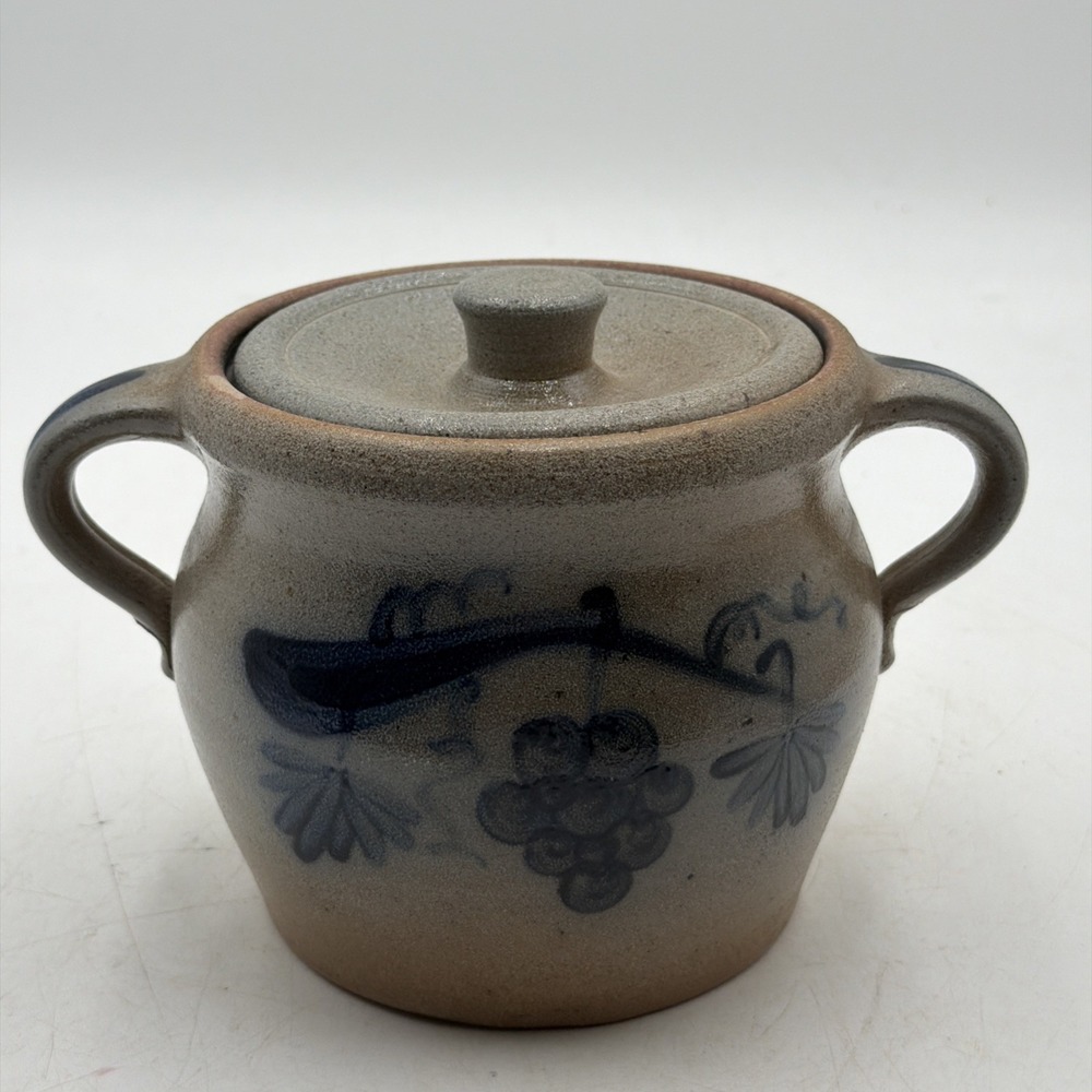 Rare Vintage Rowe Pottery Limited Production Series Bean Pot Cherries